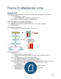 Borst en nier thema III Afwijkende urine