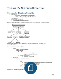 Borst en nier thema IV nierinsufficiëntie 