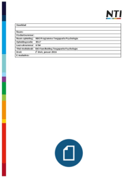 SBO eindopdracht (Studie- en Beroepsoriëntatie)