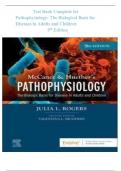 Test Bank Complete For Pathophysiology: The Biological Basis for Disease in Adults and Children 9th Edition/ Latest Revised Version/ Grade A+