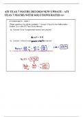 ATI TEAS 7 MATHS  Questions and Answers (2024 / 2025) | 100% Correct Verified Answers RATED A+