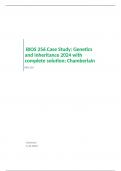 BIOS 256 Case Study: Genetics and Inheritance June 2024 with complete solution; Chamberlain