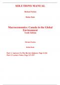 Solutions Manual for Macroeconomics Canada in the Global Environment 10th Edition By Michael Parkin,Robin Bade (All Chapters, 100% Original Verified, A+ Grade)