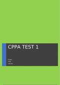 CPPA TEST 1