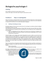 Samenvatting Biologische psychologie II deel 1