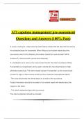 ATI capstone management pre-assessment Questions and Answers (100% Pass)