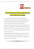 ATI PN Management Final Exam Questions and Answers 100% Pass (Verified)