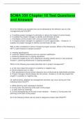 SCMA 350 Chapter 10 Test Questions and Answers 