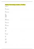 Medical Terminology chapter 2 