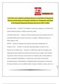 NAB NHA Exam Compiled Cards(Human Resources Leadership and Management Physical, Environmental, and Atmosphere Resident Care Management and Quality of Life Financial Mangement) Questions and Answers (100% Verified)