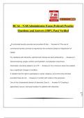 RCAL - NAB Administrator Exam (Federal) Practice Questions and Answers (100% Pass) Verified