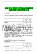 MAC 3701 COMPLETE ASSIGNMENT VERIFIED ANSWERS [A+]