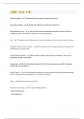 UBC Poli 110 Questions And Answers Rated A+