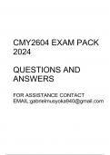 CMY2604 Exam pack 2024(Dealing with Young Offenders)