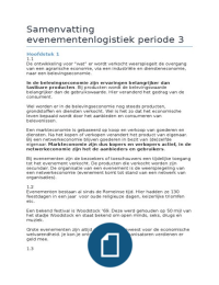 Samenvatting Evenementenlogistiek