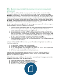 Samenvatting tentamenstof strategie en organisatie