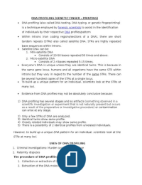 DNA Profiling
