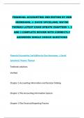 FINANCIAL ACCOUNTING 2ND EDITION BY DON HERRMANN, J. DAVID SPICELAND, WAYNE THOMAS LATEST EXAM UPDATE CHAPTERS 1, 2 AND 3 COMPLETE REVIEW WITH CORRECTLY ANSWERED SINGLE CHOICE QUESTIONS