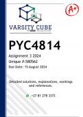 PYC4814 Assignment 3 (DETAILED ANSWERS) 2024 - DISTINCTION GUARANTEED