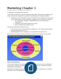 Marketing summary chapter 3