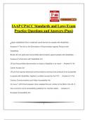 IAAP CPACC Standards and Laws Exam Practice Questions and Answers (Pass)