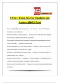 CPACC Exam Practice Questions and Answers (100% Pass