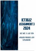 ICT3612 Assignment 3 2024 | Due 15 July 2024