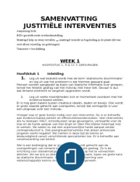 Complete samenvatting justitiële interventies