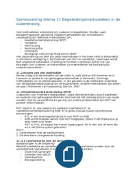 Samenvatting Boek MZ Specifieke doelgroepen Thema 11 Begeleidingsmethodieken ouderen.