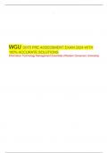 WGU D075 PRE ASSESSMENT EXAM 2024 WITH 100% ACCURATE SOLUTIONS
