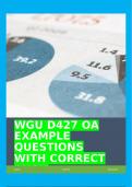 WGU D427 OA EXAMPLE QUESTIONS WITH CORRECT ANS!!