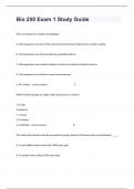 Bio 250 Exam 1 Study Guide With Actual Detailed Answers.