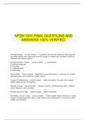   NFDN 1001 FINAL QUESTIONS AND ANSWERS 100% VERIFIED.