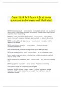    Galen NUR 242 Exam 3 Streb notes questions and answers well illustrated.