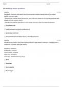 COGSCI 1B FINAL EXAM QUESTIONS WITH COMPLETE SOLUTIONS!!