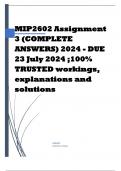 MIP2602 Assignment 3 (COMPLETE ANSWERS) 2024 - DUE 23 July 2024 1 review Course Mathematics for Intermediate Phase teachers (MIP2602) Institution University Of South Africa (Unisa) Book The Mathematical Education of Teachers