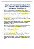 COMPLETE NR606 WEEK 8 QUIZ TEST  WITH 140 QUESTIONS AND CORRECT  ANSWERS (GRADED A+)