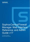 Sophos Central Firewall Manager Web Interface Reference and Admin Guide v 17