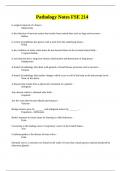 Pathology Notes FSE 214