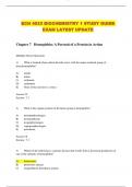 BCH 4033 BIOCHEMISTRY 1 STUDY GUIDE EXAM LATEST UPDATE