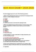 BCH 4033 EXAM 1 2024-2025