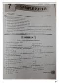 Sample paper for class 10th mathematics 