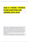 AQA 9-1 Paper 1 Physics Exam Questions