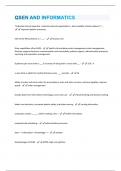 QSEN AND INFORMATICS QUESTIONS & ANSWERS VERIFIED 100% CORRECT, GRADED A+