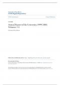 Annual Report of the University, 1999-2000, Volumes 1-4 University of New Mexico