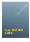 Patho NSG 5003 week 9 correctly answered to pass
