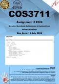 COS3711 Assignment 2 (COMPLETE ANSWERS) 2024 - DUE 18 July 2024