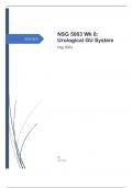 NSG 5003 Wk 8: Urological GU System questions n answers