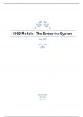 5003 Module - The Endocrine System correctly answered