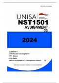 NST1501..... ASSIGNMENT 03.... DUE 2024  